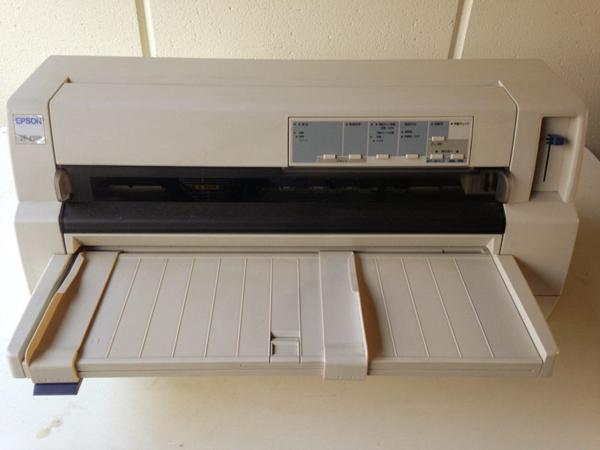 分解清掃部品交換整備済EPSON VP-4300★前トレイとLAN付★黄ばみ