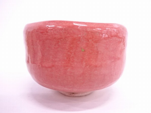 寿楽造 33083# 桂窯造 赤楽茶碗(前大徳寺西垣大道書付)