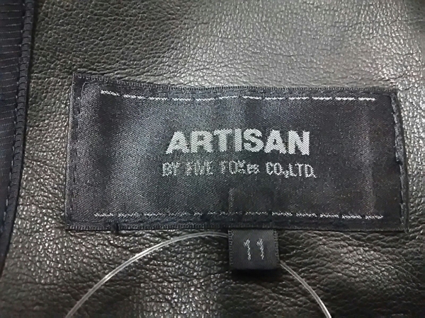 極美品✨ARTISAN アルチザン コート 11 レディース 美品 黒 レザー 