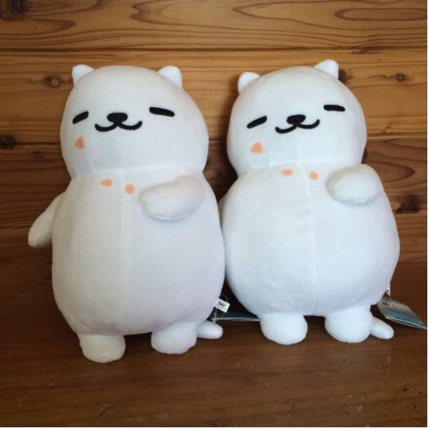 ねこあつめ でっかいぬいぐるみ～まんぞくさん～2個セット☆新品