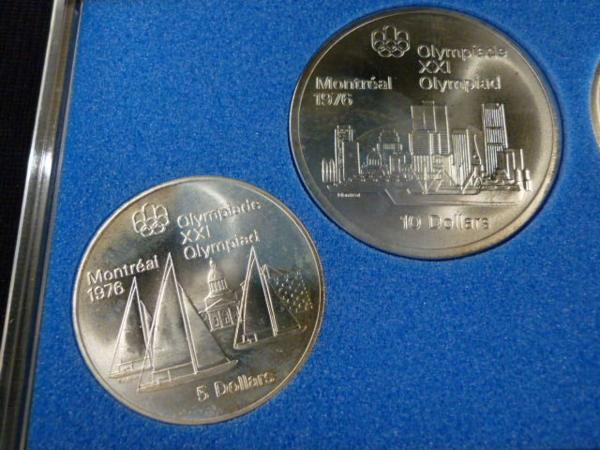 ◇H-38422 カナダ 1976年 モントリオール五輪 10ドル他 銀貨4枚