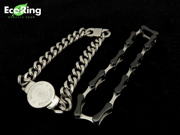 1円 D＆G（ドルチェ＆ガッバーナ） ポリス ブレス 計２点 DP748