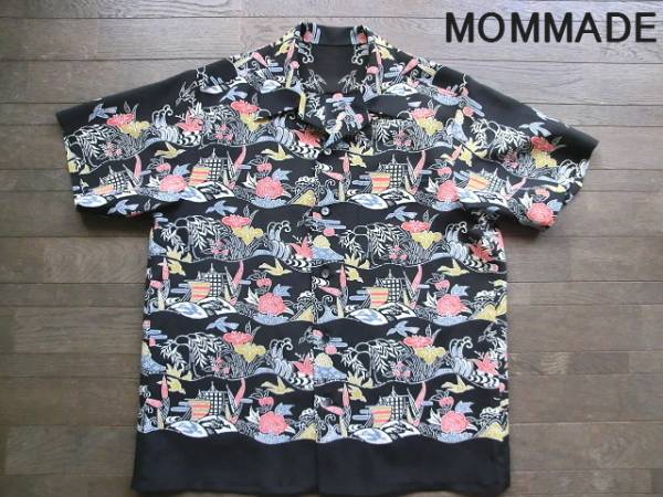 「ＭＯＭＭＡＤＥ」着物リメイクアロハシャツ　南洋　Ｌサイズ