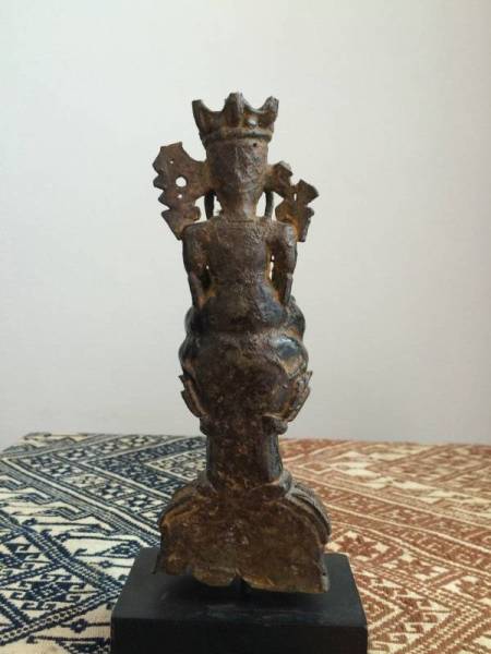 プラ屋】ミャンマー シャン州 タイルー族の青銅仏像 18-19世紀 シャン