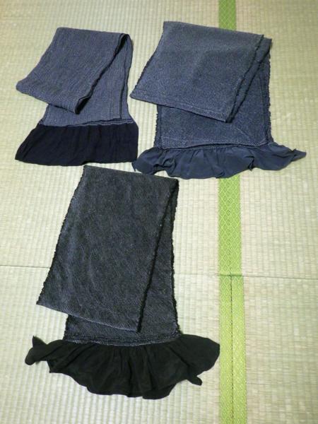 《仙台開店》☆兵児帯『3本まとめて』総絞り 正絹☆T163