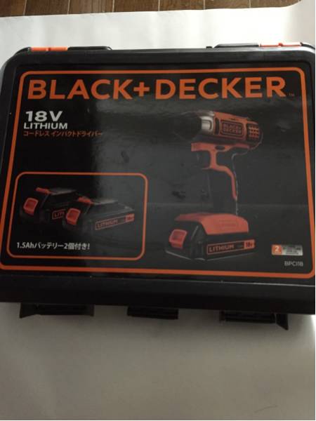 ☆新品未使用☆ブラック&デッカーBPCI18 18V インパクトドライバ