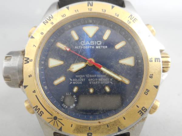 CASIO ALTI-DEPTH METER メンズ クォーツ ジャンク27鹿103