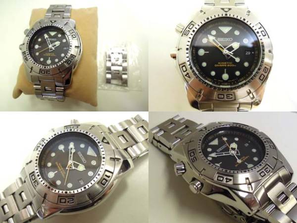 SEIKO キネティック スキューバ ダイバー 5M62-0AY0(10869) Yahoo 