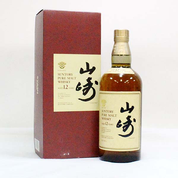 SUNTORY  12年 ウイスキー 箱付き　古酒 ☆古酒1円～ 箱付/SUNTORY(サントリー) 山崎 12年 旧 O6A26246 食品