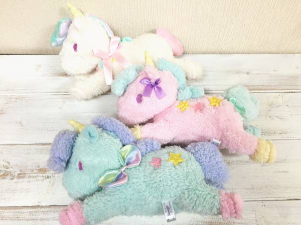 リトルツインスターズ☆キキララ＊ユニコーンぬいぐるみ 3種