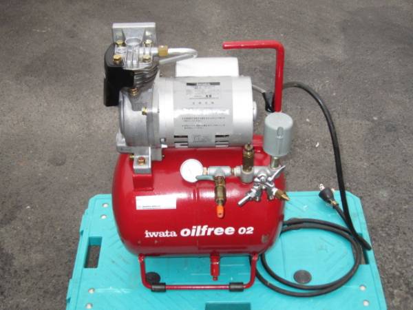 コンプレッサー 岩田 OL-02PT オイルレス オイルフリー 0.2Kw Yahoo 