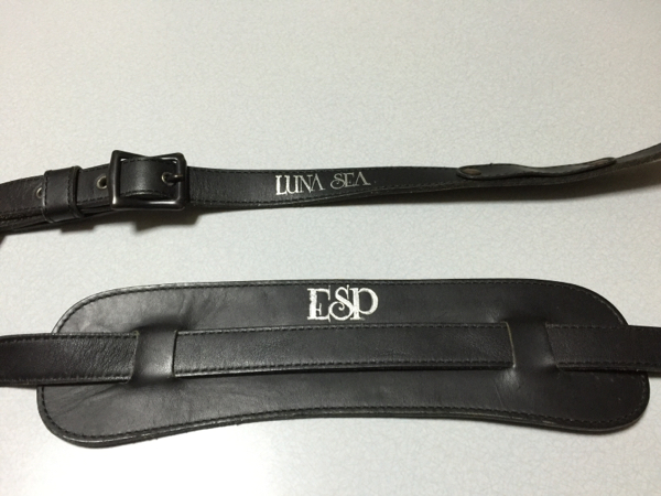 希少！ESP LUNA SEA モデル レザーストラップ 特別ロゴ