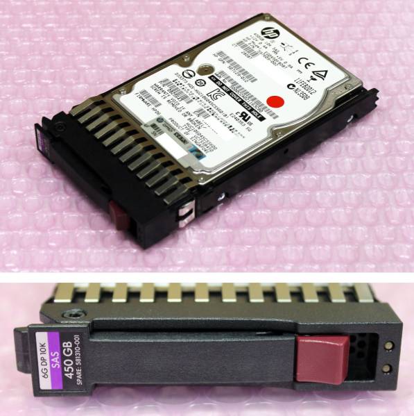 HP 450GB 10K 6G DP 2.5inch SFF SAS HDD 507129-012 ①
