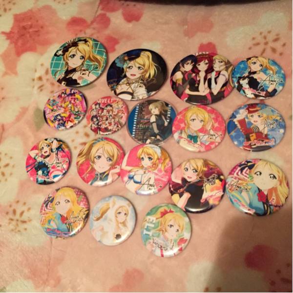 ラブライブ 絢瀬絵里 痛バック 缶バッジ等まとめ売り