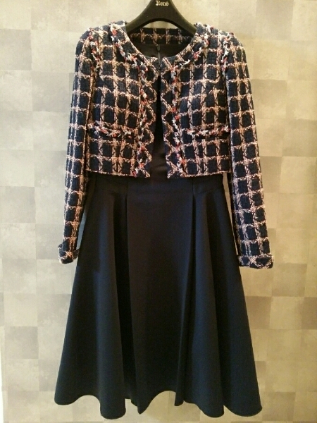 ルネ★ボレロ丈ツイードジャケット38