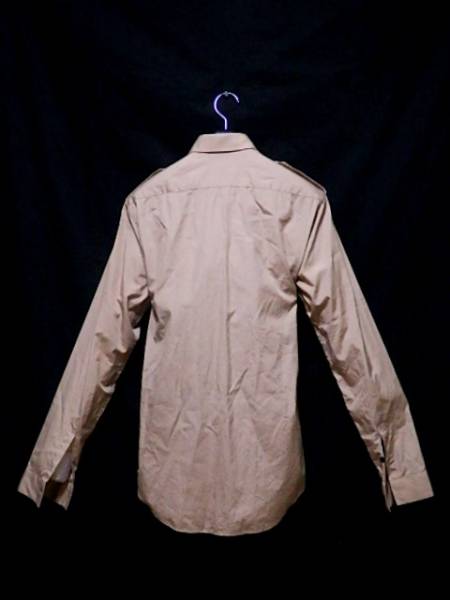 【LITHIUM HOMMEリチウムオム美タイトミリタリーシャツ48 無地】