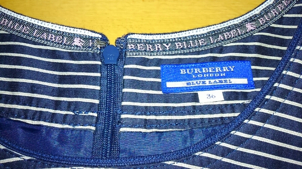 超美品☆BURBERRY BLUE LABELワンピース36☆バーバリーブルレM