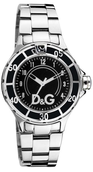美品/稼働品】D&G ドルガバ 腕時計 ANCHOR アンカー 黒文字盤 