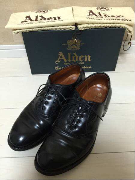 希少 alden オールデン 59950 サドルシューズ コードバン 9 サドル 