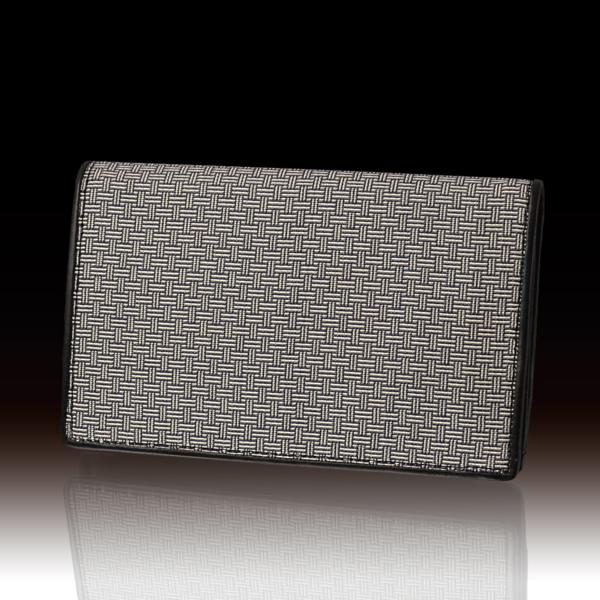 京都発＞龍村美術織物＞錦匠 本革 名刺入れ＞糸屋輪宝手　無地