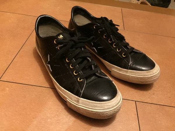 コンバース☆ワンスター 27㎝ ☆黒 レザー　検オールスター