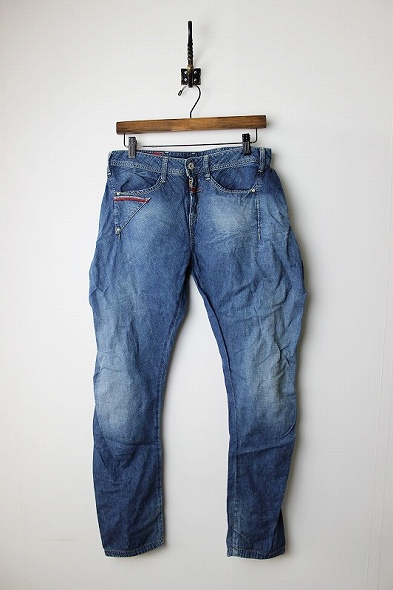 MARITHE FRANCOIS GIRBAUD 変形デニムパンツM*ボトムス加工