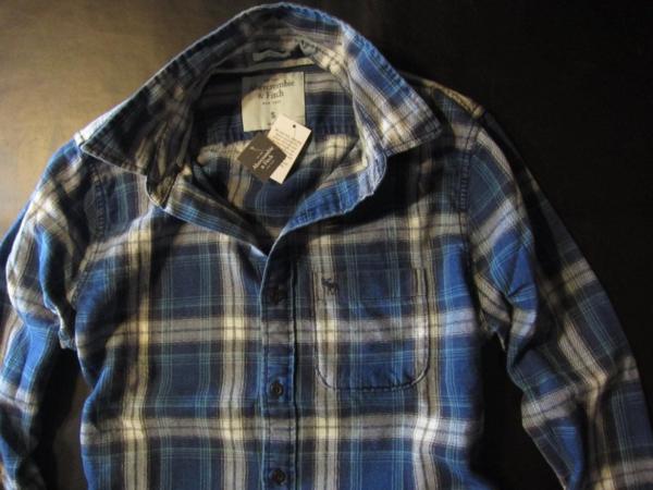 本物正規◆アバクロ◆長袖シャツ 2094-207 インディゴ系/M