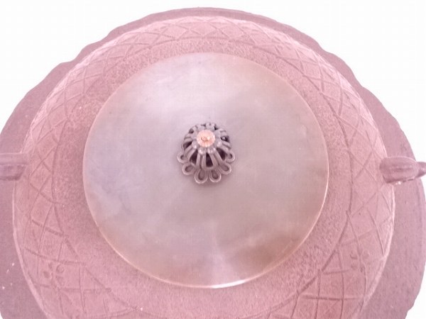 53242# 釜師佐藤浄清造 桜川地紋透木釜(釜鐶付) 工芸品 陶磁一般