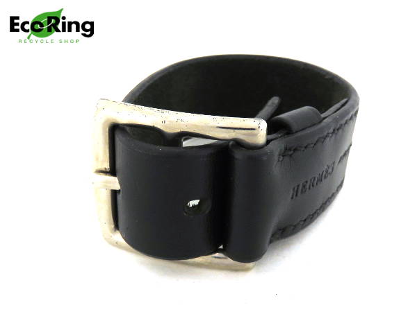 1円 エルメス エトリヴィエール ベルト型 バングル □H刻印BE960