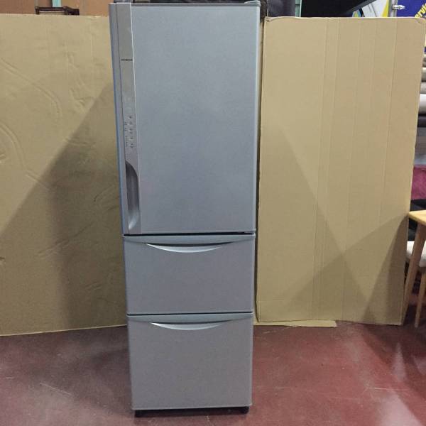 ●HITACHI 真空チルド 3ドア冷蔵庫 315L R-K320EV 2014年製