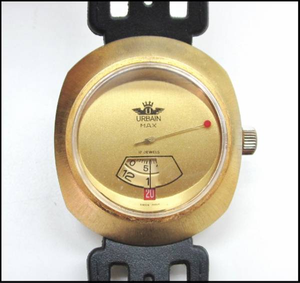 ★URBAIN MAX 手巻き　腕時計 17石　メンズ