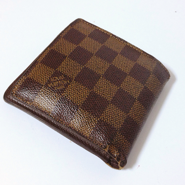 LOUIS VUITTON ルイヴィトン ダミエ マルコ 二つ折り財布 メンズ