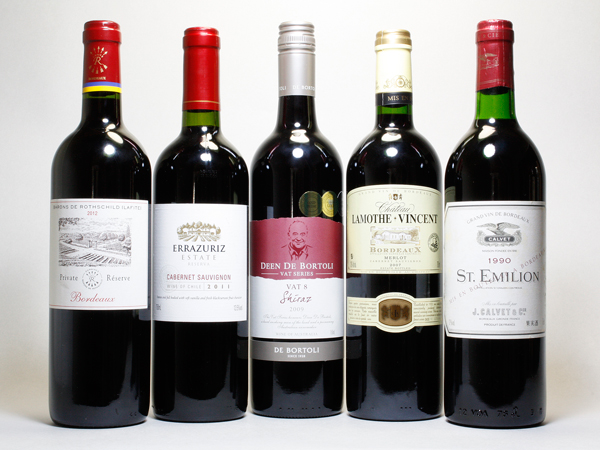 ＊注目 ワイン 【赤】 詰め合わせ ５本セット 大特価品