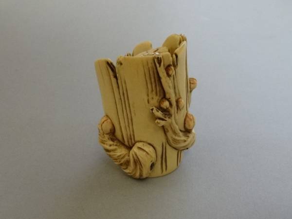 ナ*ラ様 時代物根付置物提げ物縁起物 漁師人物彫刻 ナ*ラ様 時代物根付