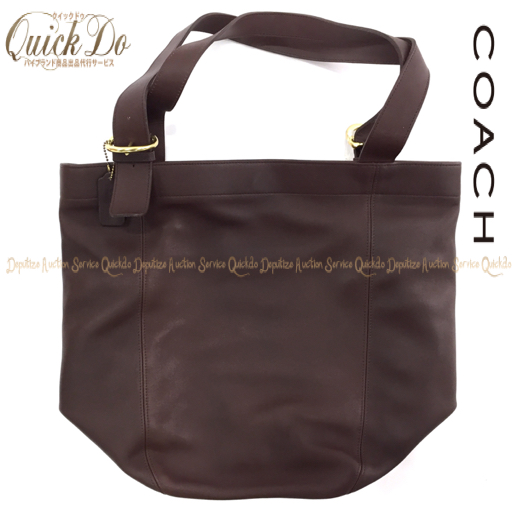 1円 コーチ ショルダーバッグ レディース 茶系 H7M-4082