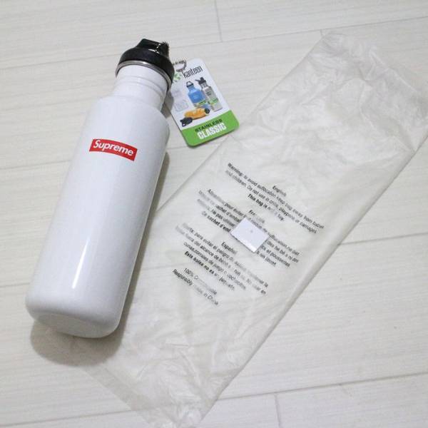 16SS Supreme Kleen Kanteen Classic Bottle Box Logo 水筒