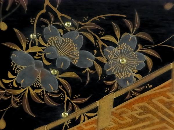 董芸】江戸期 本家 豪華極上蒔絵 三巴紋 見台 仏具 時代品
