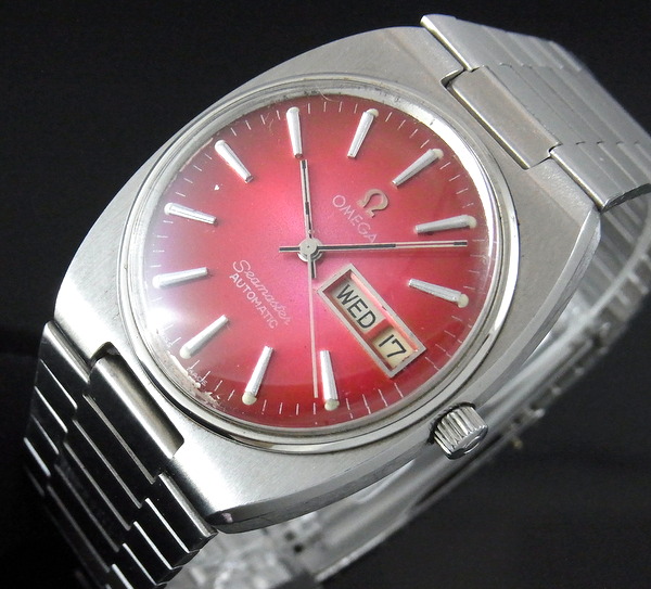 1982年 オメガ シーマスター cal1020 デイデイト レッド