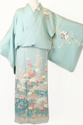 ★鎌倉 着物 そら★裄70.5cm!! 作家の描く本友禅 華麗な訪問着