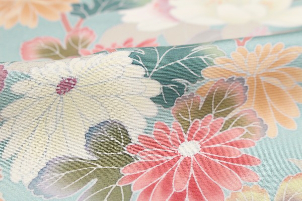 ★鎌倉 着物 そら★裄70.5cm!! 作家の描く本友禅 華麗な訪問着