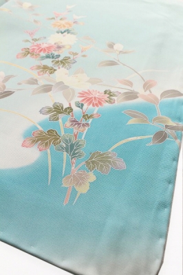 ★鎌倉 着物 そら★裄70.5cm!! 作家の描く本友禅 華麗な訪問着