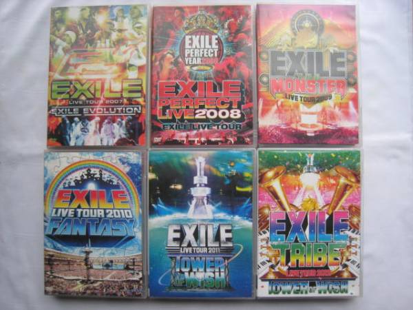 EXILE LIVE TOUR 2007～2012 ライブツアーDVD6セット/エグザイル