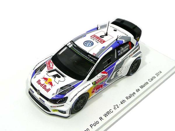 【TORAYA】 即決 1/43 Spark VW ポロR WRC #2 モンテカルロ 2014