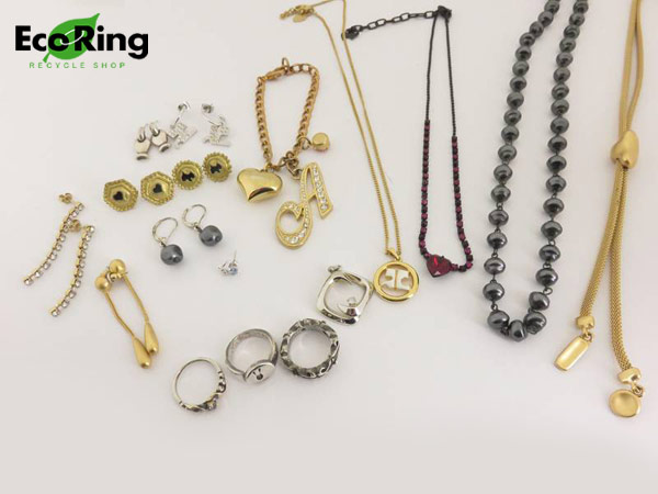 1円 4℃ 他ブランド K10×SV等 リング アクセサリー 計17点ES924