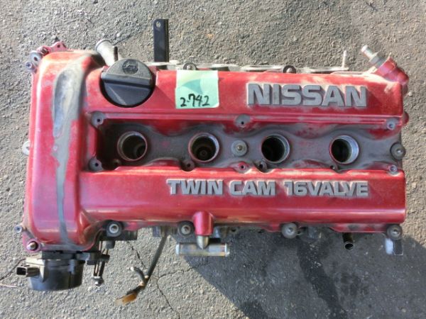 保証付 純正 S13 シルビア 180SX SR20DET エンジン本体 赤ヘッド