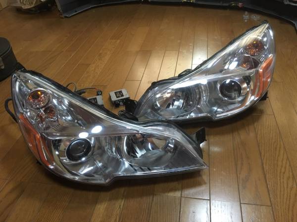 レガシィ BR/BM用 後期 USヘッドライト 北米純正 HIDセット(ヘッド
