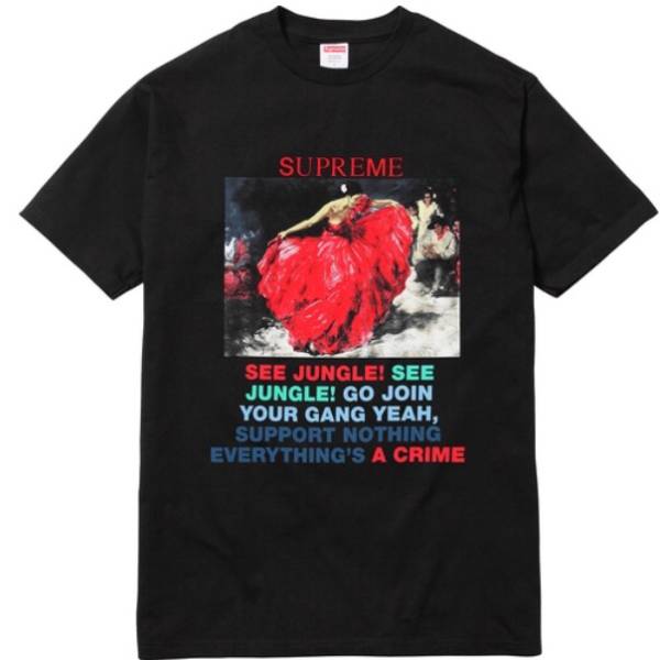 黒S Supreme 16ss Dancer tee Tシャツ