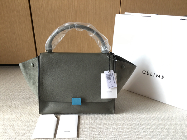 新品 34万円 希少カラー トラペーズ スモール セリーヌ エトープ