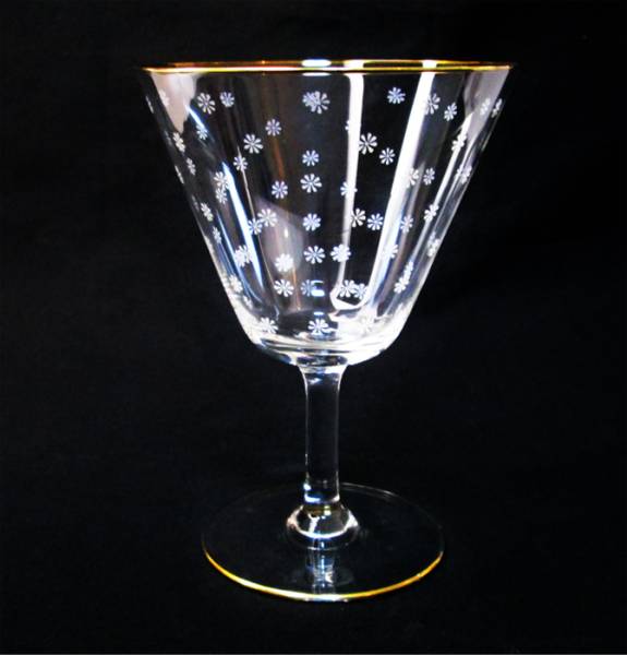 サンルイ　バカラ　金彩　グラス　アンティーク①