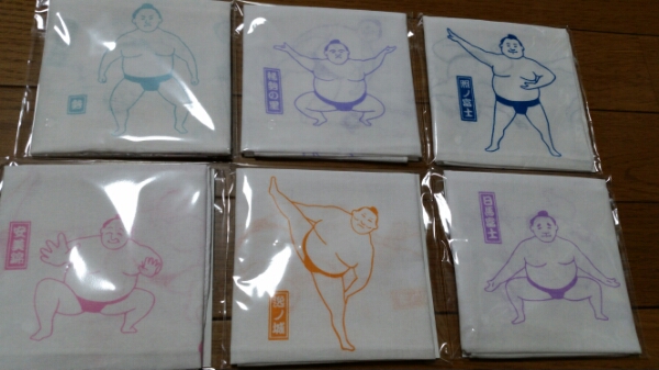 ローソン大相撲キャンペーン　ミニ手ぬぐい　（全6種)_1